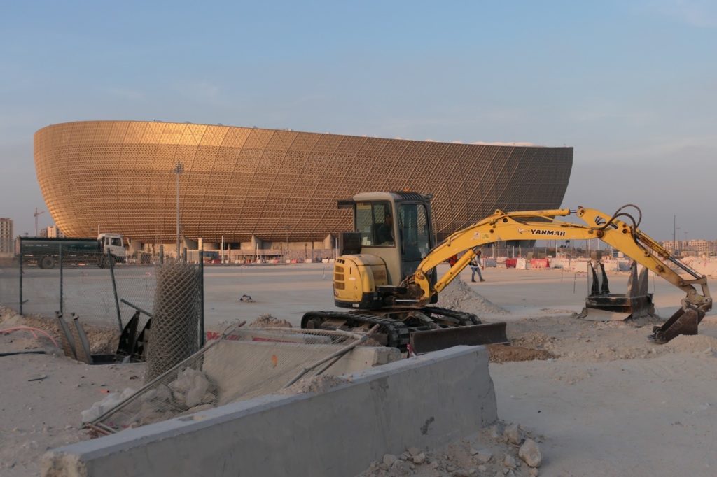 Das Lusail WM Stadion in Doha / Katar im Dezember 2021 (eigene Fotoquelle)