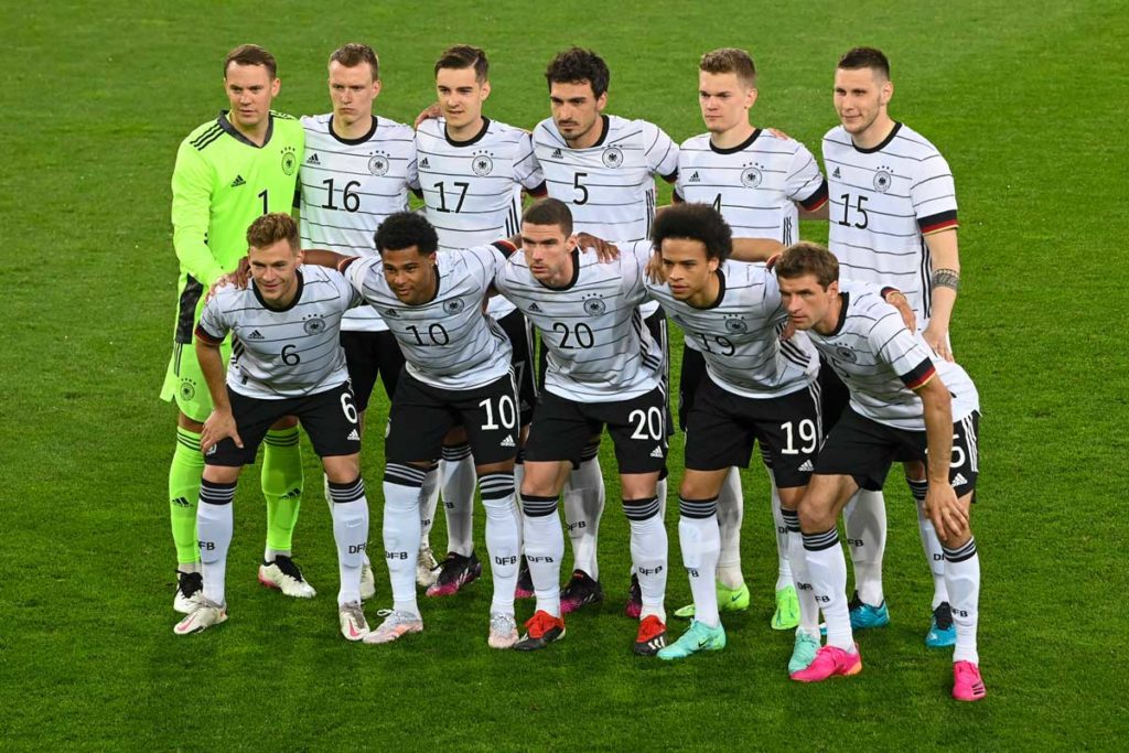 Deutschlands Startaufstellung bei der Fußball EM 2021 (Foto AFP)