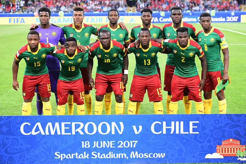 Kamerun beim Confed Cup 2017 in Russland gegen Chile (Foto AFP)